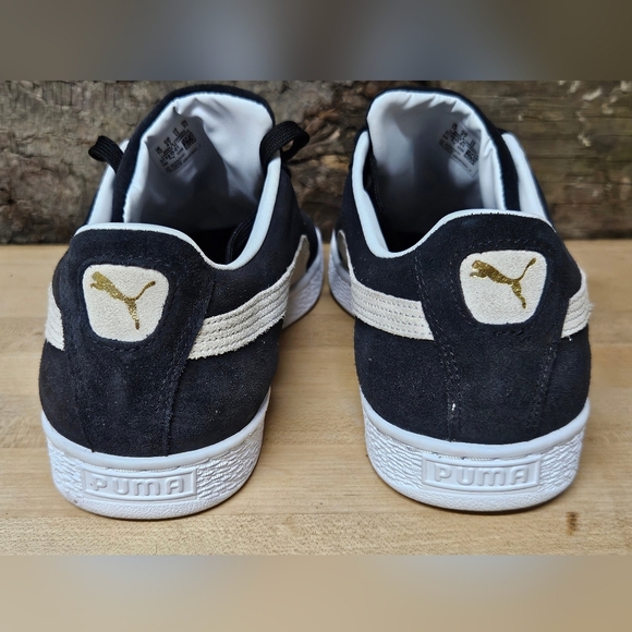 Puma Palermo black suede n white leather mens 13 - Picture 6 of 7